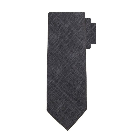 Men's Plaid Slim Tie - Goodfellow & Co™ Black One Size - Picture 1 of 1